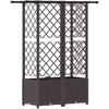 Pakeltas lovas su trelėmis ir stogu Ruda 124 x 40 x 138 cm PP