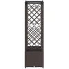 Pakeltas lovas su trelėmis ir stogu Ruda 204 x 40 x 141 cm PP