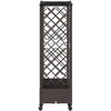 Pakeltas lovas su trelėmis ir stogu Ruda 203,5 x 40 x 129 cm PP