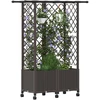 Pakeltas lovas su trelėmis ir stogu Ruda 124 x 40 x 142 cm PP