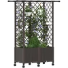 Pakeltas lovas su trelėmis ir stogu Ruda 124 x 40 x 142 cm PP