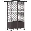 Pakeltas lovas su trelėmis ir stogu Ruda 122 x 40 x 144 cm PP