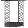 Pakeltas lovas su trelėmis ir stogu Ruda 122,5 x 40 x 121 cm PP