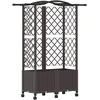 Pakeltas lovas su trelėmis ir stogu Ruda 122 x 40 x 144 cm PP