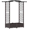 Pakeltas lovas su trelėmis ir stogu Ruda 124 x 40 x 125 cm PP