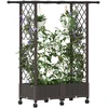 Pakeltas lovas su trelėmis ir stogu Ruda 122,5 x 40 x 127 cm PP