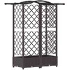 Pakeltas lovas su trelėmis ir stogu Ruda 124 x 40 x 126 cm PP
