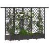 Pakeltas lovas su trelėmis ir stogu Ruda 202,5 x 40 x 123 cm PP