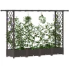 Pakeltas lovas su trelėmis ir stogu Ruda 203 x 40 x 123 cm PP