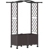 Pakeltas lovas su trelėmis ir stogu Ruda 125 x 40 x 144 cm PP