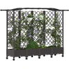 Pakeltas lovas su trelėmis ir stogu Ruda 203,5 x 40 x 129 cm PP