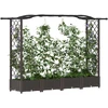Pakeltas lovas su trelėmis ir stogu Ruda 207 x 40 x 123 cm PP