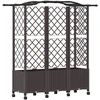 Pakeltas lovas su trelėmis ir stogu Ruda 163 x 40 x 144 cm PP