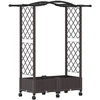Pakeltas lovas su trelėmis ir stogu Ruda 124 x 40 x 129 cm PP