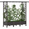 Pakeltas lovas su trelėmis ir stogu Ruda 164 x 40 x 127 cm PP
