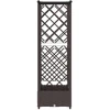Pakeltas lovas su trelėmis ir stogu Ruda 124 x 40 x 123 cm PP
