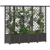 Pakeltas lovas su trelėmis ir stogu Ruda 202 x 40 x 138 cm PP