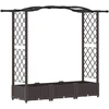 Pakeltas lovas su trelėmis ir stogu Ruda 169 x 40 x 125 cm PP
