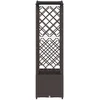 Pakeltas lovas su trelėmis ir stogu Ruda 164 x 40 x 142 cm PP