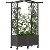 Pakeltas lovas su trelėmis ir stogu Ruda 125 x 40 x 144 cm PP