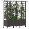 Pakeltas lovas su trelėmis ir stogu Ruda 163,5 x 40 x 142 cm PP