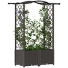 Pakeltas lovas su trelėmis ir stogu Ruda 125 x 40 x 138 cm PP