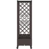 Pakeltas lovas su trelėmis ir stogu Ruda 203 x 40 x 127 cm PP