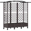 Pakeltas lovas su trelėmis ir stogu Ruda 163 x 40 x 129 cm PP