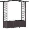 Pakeltas lovas su trelėmis ir stogu Ruda 164 x 40 x 142 cm PP