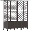 Pakeltas lovas su trelėmis ir stogu Ruda 163,5 x 40 x 142 cm PP