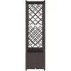 Pakeltas lovas su trelėmis ir stogu Ruda 203 x 40 x 138 cm PP