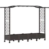 Pakeltas lovas su trelėmis ir stogu Ruda 207 x 40 x 129 cm PP