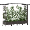 Pakeltas lovas su trelėmis ir stogu Ruda 207 x 40 x 129 cm PP
