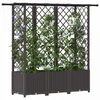 Pakeltas lovas su trelėmis ir stogu Ruda 162,5 x 40 x 138 cm PP