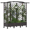Pakeltas lovas su trelėmis ir stogu Ruda 163 x 40 x 129 cm PP