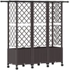 Pakeltas lovas su trelėmis ir stogu Ruda 163,5 x 40 x 142 cm PP