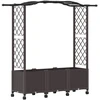 Pakeltas lovas su trelėmis ir stogu Ruda 164 x 40 x 144 cm PP