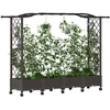 Pakeltas lovas su trelėmis ir stogu Ruda 207 x 40 x 129 cm PP