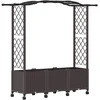 Pakeltas lovas su trelėmis ir stogu Ruda 164 x 40 x 144 cm PP