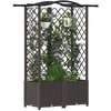 Pakeltas lovas su trelėmis ir stogu Ruda 122 x 40 x 141 cm PP
