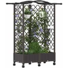Pakeltas lovas su trelėmis ir stogu Ruda 124 x 40 x 129 cm PP