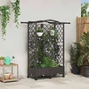 Pakeltas lovas su trelėmis ir stogu Ruda 124 x 40 x 129 cm PP