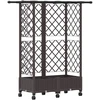 Pakeltas lovas su trelėmis ir stogu Ruda 124 x 40 x 127 cm PP