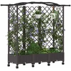 Pakeltas lovas su trelėmis ir stogu Ruda 163 x 40 x 129 cm PP