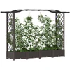 Pakeltas lovas su trelėmis ir stogu Ruda 207 x 40 x 126 cm PP