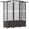 Pakeltas lovas su trelėmis ir stogu Ruda 163 x 40 x 141 cm PP