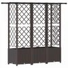 Pakeltas lovas su trelėmis ir stogu Ruda 163,5 x 40 x 138 cm PP