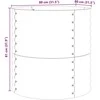 Pakelta lova Ruda 80 x 80 x 81 cm Plienas