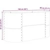 Pakelta lova Ruda 160 x 80 x 81 cm Plienas