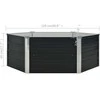 Pakeltas sodo lovelis, antr. sp., 129x129x45cm, galvan. plienas